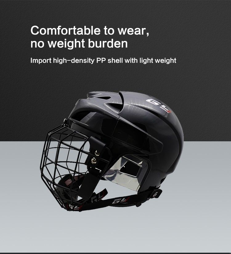 Ano ang binubuo ng Hockey Player Helmet?