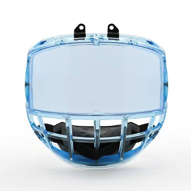 Premium Ice Blue Junior Ice Hockey Cage XS para sa Ice Hockey Helmets