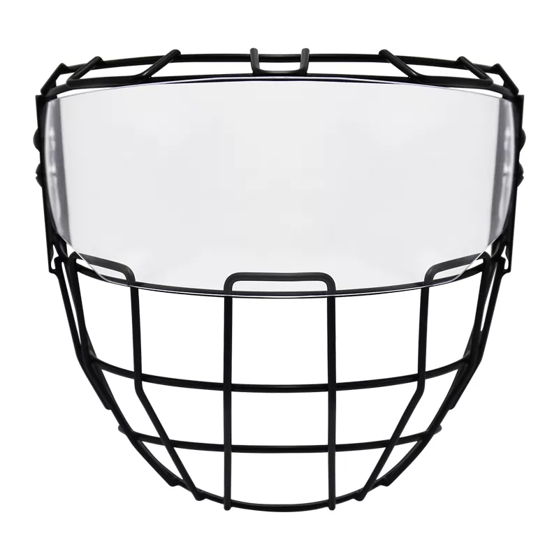 Senior Anti-fog Hybrid Ice Hockey Cage na may Ice Hockey Visor Combo